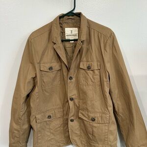 Essential Wear Men's Brown Military Field Jacket